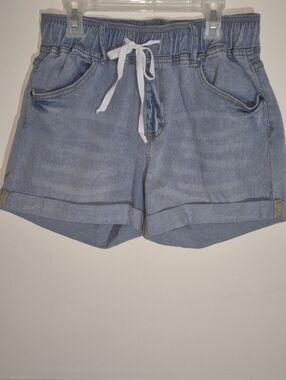 DOLLHOUSE JUNIOR Denim Drawstring Shorts